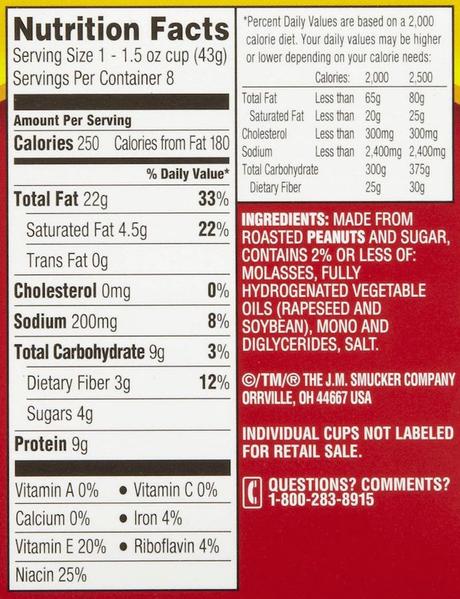 Is Peanut Butter Good or Bad for Your Health? Nutrition Facts smucker's peanut butter ingredients