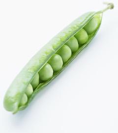 open green peas