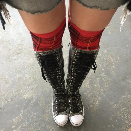 OUTFIT POST: tall socks, super high tops