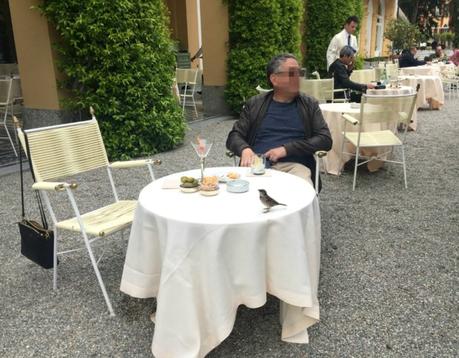 drinks on the terrace at Villa d'Este