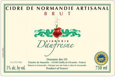 Daufresne Brut Cidre De Normandie Artisanal
