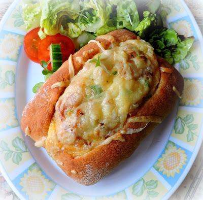 Quiche In a Bun