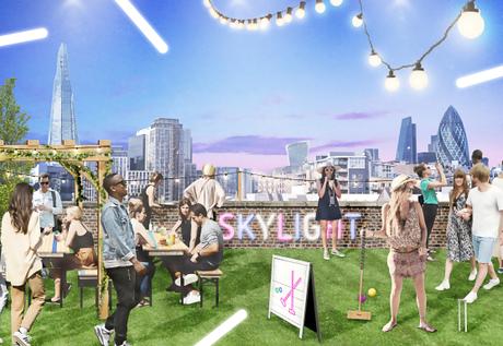Play croquet and enjoy at rooftop drink at Tobacco Dock at Skylight – from 25th May