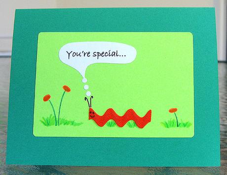 Quilled Rick Rack Caterpillar Birthday Card Quilled Rick Rack Caterpillar Birthday Card