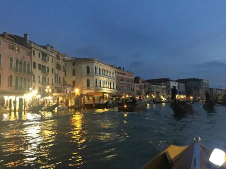 evening rowing on Grand Canal Venice