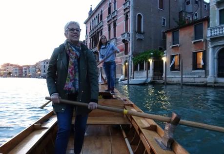 rowing in the Venice Grand Canal