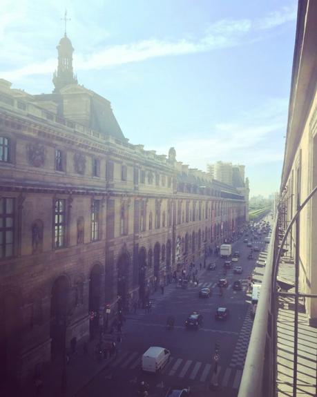 view of the Louvre and rue du Rivoli, Paris