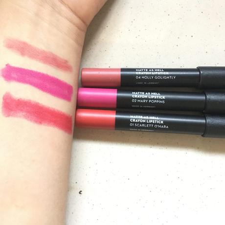 Sugar Matte As Hell Lip Crayon Swatches and Review