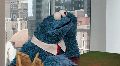  bored sesame street waiting cookie monster over it GIF