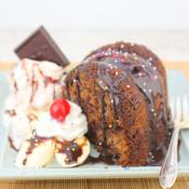 Banana Chocolate Chip Bundt Cake for #BundtBakers Banana Chocolate Chip Bundt Cake