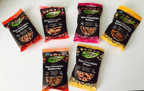 Raw chocolate snacks from the Raw chocolate company Raw chocolate snacks from the Raw chocolate company