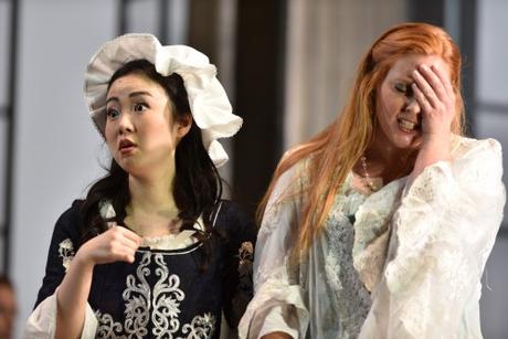  Susanna (soprano Ying Fang) and the Countess (soprano Layla Claire) 