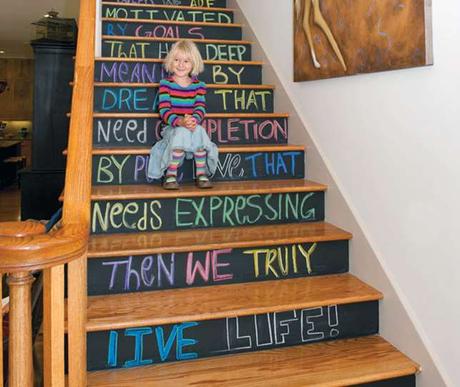 23 Pretty Painted Stairs Ideas to Inspire your Home