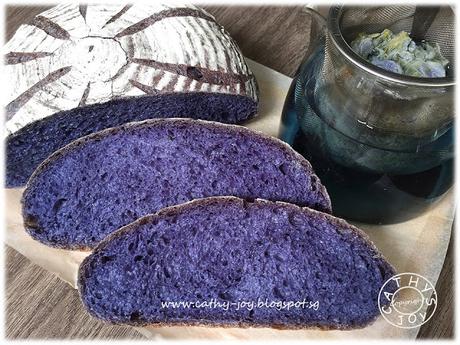 Blue Pea Bread 蝶豆花面包