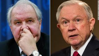 Jeff Sessions sinks deeper into KremlinGate quicksand as CNN report surfaces of a possible third undisclosed meeting with Russian ambassador Sergey Kislyak