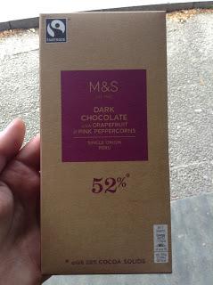Marks & Spencer Dark Chocolate with Grapefruit & Pink Peppercorns