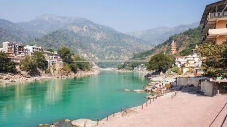 Rishikesh river in India