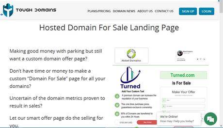Monetize, Park, Sell and Manage Domains with Toughdomains