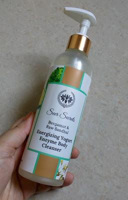 Seer Secrets Bergamot & Raw Sandhal Energizing Yogurt Body Cleanser Review