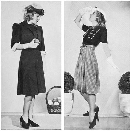 1940s-Fashion---Early-Summer-Suits-1940-c 1940s-Fashion---Early-Summer-Suits-1940-c