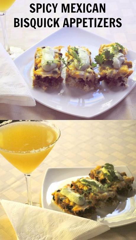 Spicy Mexican Bisquick Appetizers with a Mexican Martini