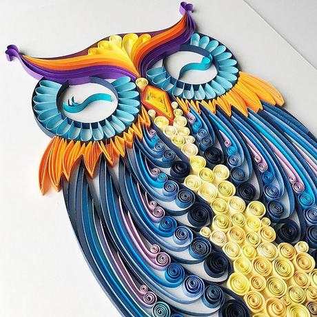 Quilled Owl - Iwona Wright Quilled Owl - Iwona Wright