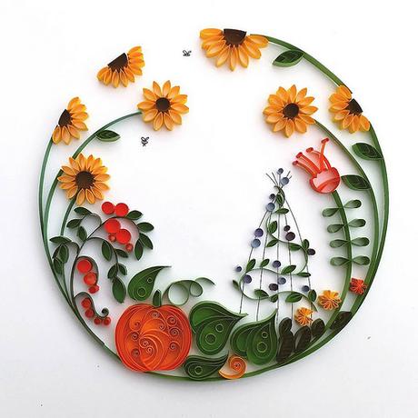 Quilled Allotment Garden - Meloney Celliers Quilled Allotment Garden - Meloney Celliers