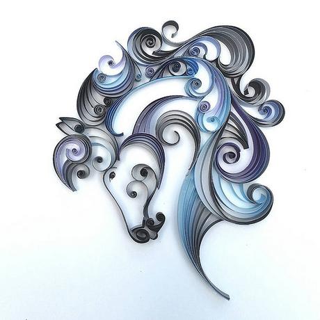 Quilled Horse - Meloney Celliers Quilled Horse - Meloney Celliers