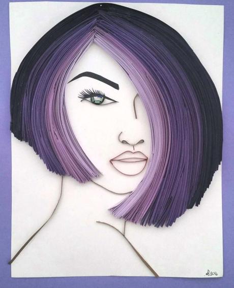 Quilled Face by Quill Queen Quilled Face by Quill Queen