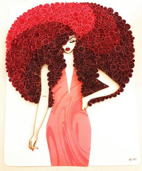AfroPunk Quilled Figure - Quill Queen AfroPunk Quilled Figure - Quill Queen