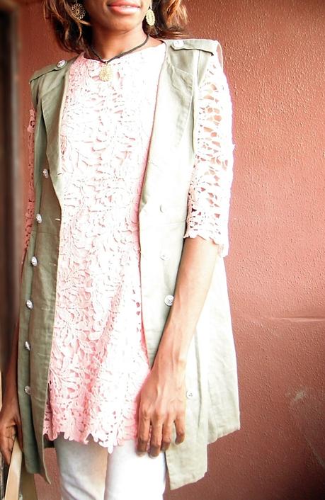 Off Duty Style // Pink Long Sleeve Lace Dress Off Duty Style // Pink Long Sleeve Lace Dress