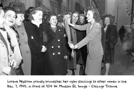 The big Christmas Sale of the first post war Nylons in December 1946 The big Christmas Sale of the first post war Nylons in December 1946