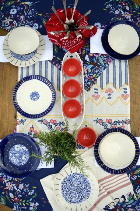 five patriotic dining table designs boho style