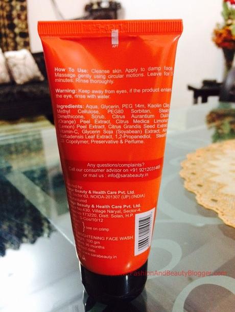 Fabb Review : Sara Herbals 3 In 1 Brightening Face Wash Fabb Review : Sara Herbals 3 In 1 Brightening Face Wash