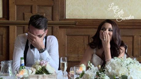 An Elegant and Stylish Lakes Wedding Video funny best men speech causes some embarrassment for the groom during their wedding at armathwaite hall