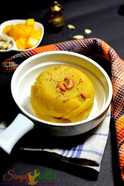 Mango Rava Kesari | Mango Semolina Pudding | Indian Pudding