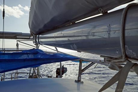Safety on board: preventer setup on Totem sailboat boom