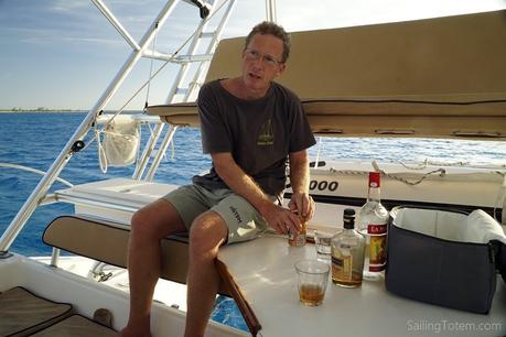 Safety on board: preventer setup on Totem Sundowners on Akira after a tough day of preventer demo setup!. OK, actually- it just took a few minutes, slowed only by paparazzi!