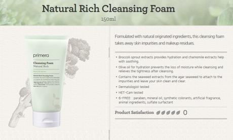 Review: Primera Cleansing Foam Natural Rich