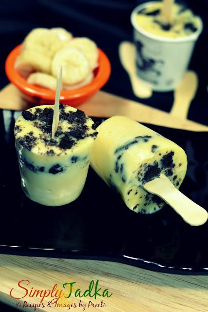 Banana Vanilla Pudding Pops | Frozen Desserts