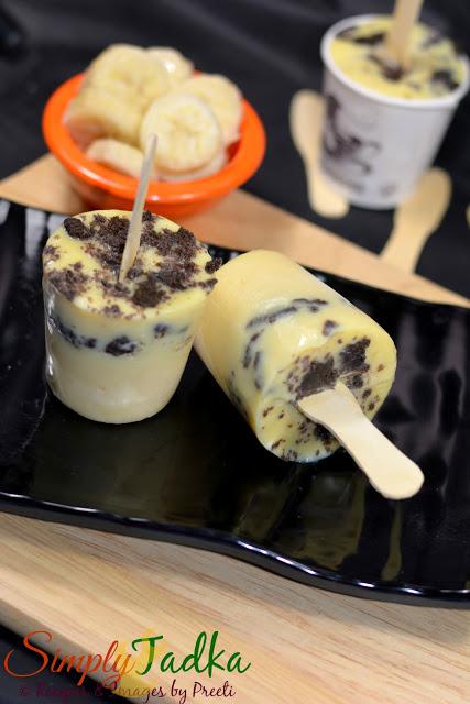 Banana Vanilla Pudding Pops | Frozen Desserts