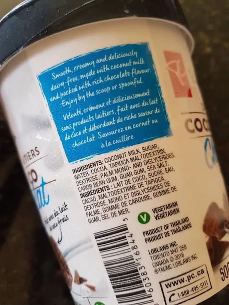 President's Choice Dairy-Free Coconut Milk Chocolate Frozen Dessert {Review}