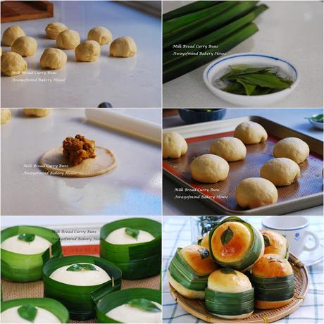 Milk Bread Curry Buns 柔软咖哩面包 (65C Tangzhong Method)