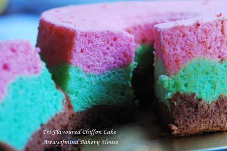 Tri-Flavoured Chiffon Cake 三味气风蛋糕