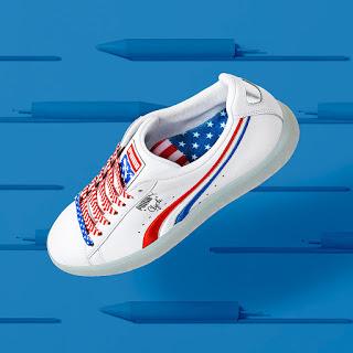 A Flag-Waving Clyde:  Puma Fourth Of July Clyde Sneaker