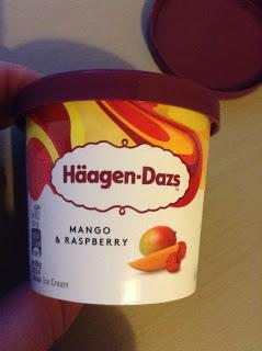 Haagen Dazs Mango & Raspberry Ice Cream