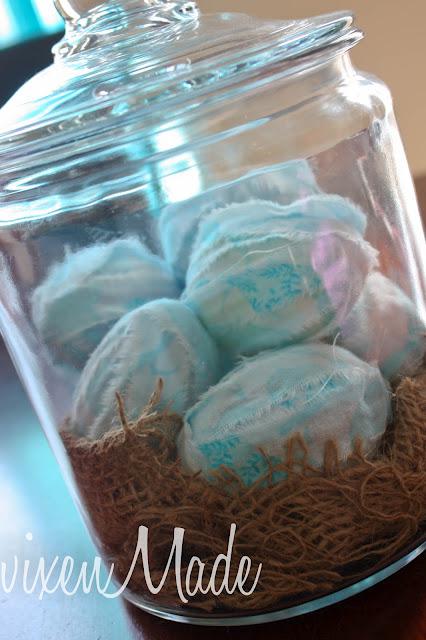 Fabric Scrap Easter Eggs Fabric Scrap Easter Eggs