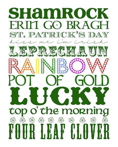 FPF: 10 St. Patrick's Day Subway Art Printables FPF: 10 St. Patrick's Day Subway Art Printables