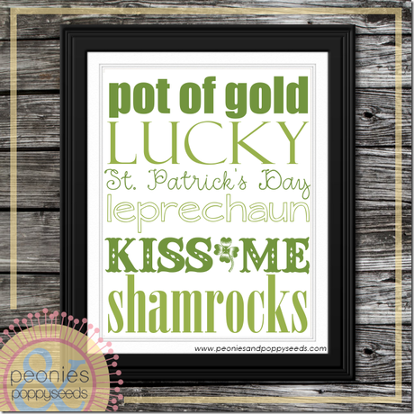 FPF: 10 St. Patrick's Day Subway Art Printables free st. patrick's day subway art copy