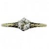 14k Yellow Gold and Vintage Round Old European Cut Diamond Engagement... Vintage Engagement Ring Eye Candy – Wedding Wednesday
